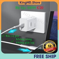 Bộ Sạc Nhanh Type-C C20 100W Chính Hãng Sendem, Bộ Củ Cáp Sạc 100W Dành Cho Dòng Điện Thoại Android - KingHD Store
