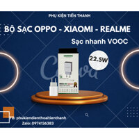 Bộ sạc nhanh VOOC 3.0 - 22.5W - 4A dành cho các dòng máy oppo-xiaomi-Realme, hàng chính hãng cty Microcom.