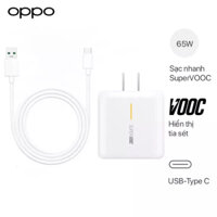 Bộ sạc nhanh VOOC oppo 65w super sạc siêu nhanh cho điện thoại