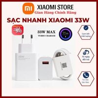 Bộ Sạc Nhanh Xiaomi 33W Chính Hãng - Mi Charge Turbo 33W Siêu nhanh - Bảo Hành 6T