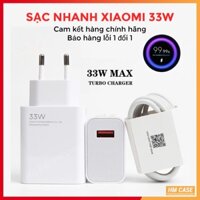 Bộ Sạc Nhanh Xiaomi 33W Chính Hãng - Mi Charge Turbo 33W Siêu nhanh - Bảo Hành 6T