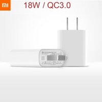 Bộ Sạc Nhanh Xiaomi QC3.0 18W MDY-08-EH Đầu Ra 5V=2.5A 9V=2A 12V=1.5A AC100-240V 50/60Hz 0.5A 44.6g 62x39x22mm