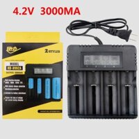 Bộ sạc pin ⚡𝐅𝐑𝐄𝐄𝐒𝐇𝐈𝐏⚡ Bộ sạc pin lithium đa năng sạc được tất cả các loại pin 26500, 18650, 14500, 16340, 26700…..