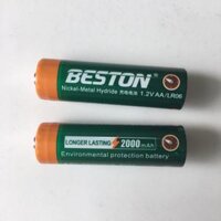 Bộ sạc pin 2 cổng Beston C8001 Sạc được 2 loại pin AAAAA 1.2V dùng cho micro không dây, đồ chơi, đồng hồ, điều khiển - 2 pin AA2000 lẻ