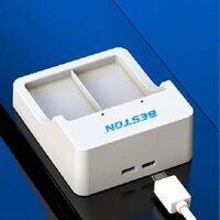 Bộ sạc pin 9V Beston M7023L có tính năng sạc nhanh, tự ngắt khi đầy, đèn báo thông minh dùng cho micro, đồng hồ vạn năng - Sạc 2 cổng M7023L