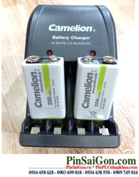 Bộ sạc pin 9v Camelion BC-0904SM kèm sẳn 2 pin sạc Camelion NH-9V200ARBP1 AlwaysReady