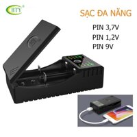 Bộ sạc pin AA 18650 đa năng BTY-V202+ - Có khả năng sạc nhiều loại pin, thay thế sạc điện thoại dự phòng