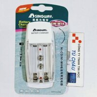 Bộ sạc Pin AA, AAA, 9V / Battery Charger SW-W14 khay 2 viên cho Pin AA / AAA và 1 khay Pin 9V