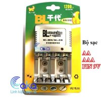 Bộ sạc pin AA AAA 9V Min