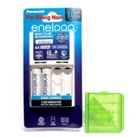 Bộ sạc pin AA, AAA Panasonic Eneloop kèm 2 viên pin sạc AA Eneloop 2000mAh