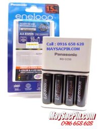 Bộ sạc pin AA Panasonic Eneloop BQ-CC55E (4AA2550mAh), Kèm sẳn 4 pin sạc Eneloop PRO AAA950mAh 1.2v