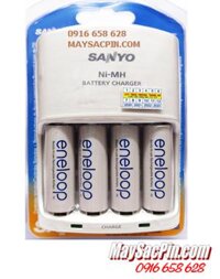 Bộ sạc pin AA Sanyo NC-MQN06U kèm 4 pin sạc Eneloop AA1900mAh 1.2v _Made in Japan