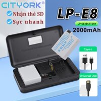 Bộ Sạc Pin canon LP-E8 LPE8 2200mah Cho canon 700d, 600d, 650d, 550d,Reel t2i x4 Chất Lượng Cao