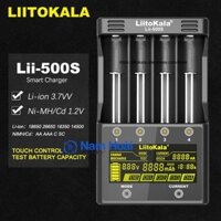 Bộ Sạc Pin Chính Hãng Liitokala Lii-500S Test Dung Lượng (Kèm Nguồn Chính Hãng)