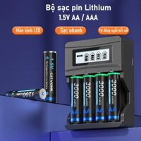 Bộ sạc pin CITYORK NC560 Màn hình LED hiển thị Tự động ngắt kết nối cho pin sac AA 1.5v