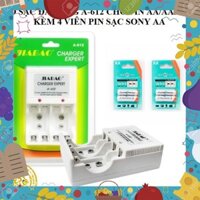 Bộ Sạc Pin Đa Năng A-612 Kèm 4 Viên Pin Sạc Sony AA