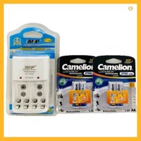 Bộ sạc pin đa năng MP kèm 4 viên pin sạc Camelion AA 2700mah