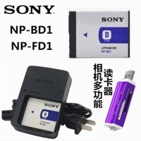 Bộ Sạc Pin + Đầu Đọc Thẻ Cho Máy Ảnh Sony DSC-T90 T200 T300 T900 T500 NP-BD1