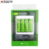 Bộ sạc pin GP Recyko tự ngắt kèm 4 pin AA 2000mAh