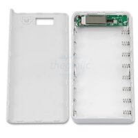 Bộ Sạc Pin -Hộp Sạc Pin Dự Phòng 8 Viên 18650 Hiển Thị LCD Màu Trắng//SKU:98 linhkientruonggiang86