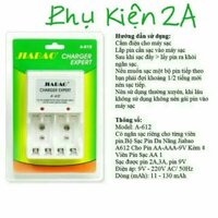 BỘ SẠC PIN JIBAO 612 kèm 4 pin AAA hoặc AA