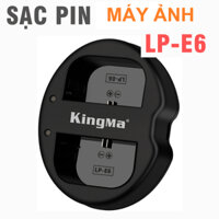 Bộ sạc pin máy ảnh canon LP-E6 sạc 2 pin đồng thời 5D4 5D2 5D3 7D 60D 6D 70D 80