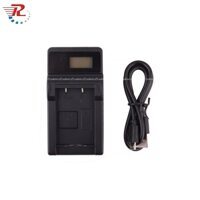 Bộ Sạc Pin Máy Ảnh Kỹ Thuật Số USB Màn Hình LCD LI-10B LI-12B Cho Olympus U300 400 410 500 600C160