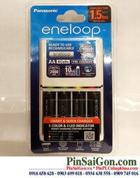 Bộ sạc pin Panasonic Eneloop BQ-CC55E _kèm 4 pin sạc Eneloop Pro BK-3HCCE/4B 1.2v (AA2550mAh)