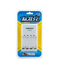 Bộ sạc pin sạc NiMH 1.2V Pisen, bốn kênh sạc tiêu chuẩn, có thể sạc 4 pin AA hoặc AAA