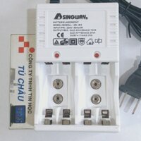 Bộ sạc Pin SINGWAY Battery Charger /  Cho Pin loại AA / AAA  / 9V