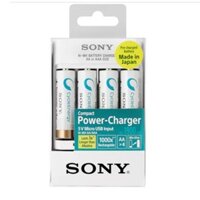 Bộ Sạc Pin Sony AA 2100mah BCG-34HH4KN( Trắng)