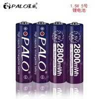 Bộ sạc pin tiểu 1,5V công suất cao AA2800mAh PALO chuyên dùng hát karaoke - Exped