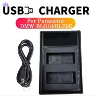 Bộ Sạc Pin USB Kép DMW-BLG10 LCD Cho Panasonic Lumix DMC-GF6 GX7 GX80 GX85 GX7 Mark II DMW-BLE9E