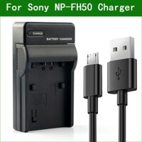 Bộ Sạc Pin USB NP-FH50 NP FH50 Cho Máy Ảnh Sony HDR-SR12 HDR-TG1 HDR-TG3 HDR-TG5 HDR-CX12 HDR-CX100 HDR-CX105