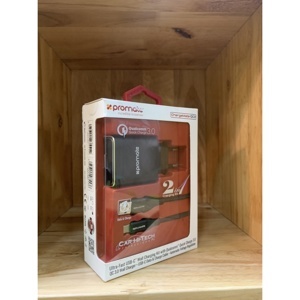 Bộ sạc Promate ChargeMate-QC3.EU Ultra-Fast