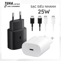 Bộ Sạc Siêu Nhanh 25W Dành Cho Samsung Galaxy Note10/ Note10Plus - QuickCharge 3.0 Chuẩn TypeC