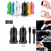 BỘ SẠC XE HƠI HAI CỔNG HOCO Z1 KÈM CÁP MICRO CHO ANDROID