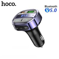 Bộ sạc xe hơi HOCO. E70 Bluetooth 5.0 không dây màn hình LCD QC3.0 PD30W thiết kế hỗ trợ nghe nhạc MP3 thẻ TF U disk AUX