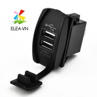 Bộ sạc xe hơi USB kép với công tắc ARB Rocker đầu ra 31A và đèn LED xanh