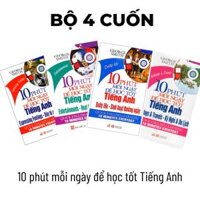 Bộ Sách 4 cuốn 10 Phút Mỗi Ngày Để Học Tốt Tiếng Anh: Kỳ Nghỉ & Du Lịch, Bày Tỏ Cảm Xúc, Hoạt Động Giải Trí, Hàng Ngày