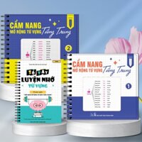 Bộ sách cẩm nang mở rộng vốn từ vựng tiếng Trung kèm sổ tay luyện nhớ ( gồm 3 cuốn)