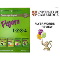 Bộ sách Flyers in gộp 1-2-3-4 + Vở từ vựng Flyers