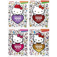 Bộ Sách Hello Kitty - Bộ Sưu Tập 1000 Đề Can Bộ 4 Cuốn