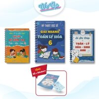 BỘ SÁCH LỚP 6 - COMBO 2: Sổ Tự luyện BT và Đề KT Toán Văn Anh lớp 6 & Kỹ thuật Đọc đề và Giải nhanh Toán Lý Hóa Lớp 6