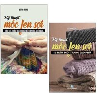 Bộ Sách Móc Len Sợi 15 Mẫu Thời Trang Dạo Phố  Tấm Lót, Thảm, Hoa Trang Trí, Giày, Nón, Giỏ Xách, Bộ 2 Cuốn