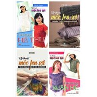 Bộ Sách Móc Len Sợi Thời Trang Hè Thu Thời Trang Xuân Hè 15 Mẫu Thời Trang Móc Len Sợi Tấm Lót, Thảm, Hoa Trang Trí, Giày, Nón, Giỏ Xách, Bộ 4 Cuốn