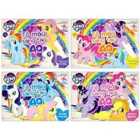 Bộ Sách My Little Pony - Tô Màu Sáng Tạo 4Q Dành Cho Trẻ Từ 3 Tuổi Bộ 4 Cuốn Tái Bản 2022