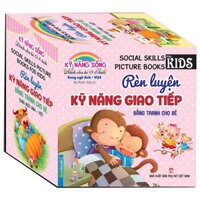 Bộ Sách Rèn Luyện Kỹ Năng Giao Tiếp Bằng Tranh Cho Bé 0 - 6 Tuổi Song Ngữ Anh Việt Bộ 8 Cuốn