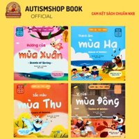 Bộ sách song ngữ Xuân Hạ Thu Đông bìa cứng - Dành cho bé 0 đến 6 tuổi (lionbook)