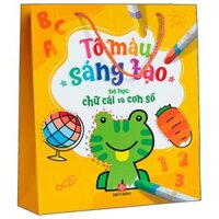 Bộ Sách Tô Màu Sáng Tạo - Bé Học Chữ Cái Và Con Số (Túi 5 Tập)
